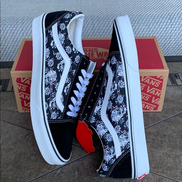 ••VANS OLD SKOOL FLASH SKULLS MULTI/TRWHT MEN’S - Picture 6 of 16